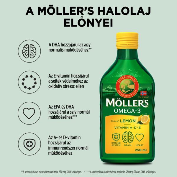 Möller citrom ízű halolaj