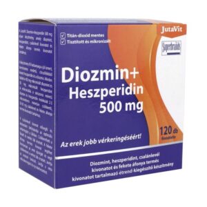 Alternatív szöveg: JutaVit Diozmin + Heszperidin 500 mg 120 db tabletta étrend-kiegészítő