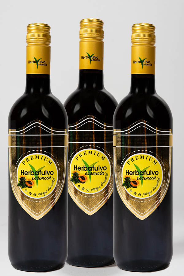 3 fľaše Herbafulvo Essencia Premium Papaya