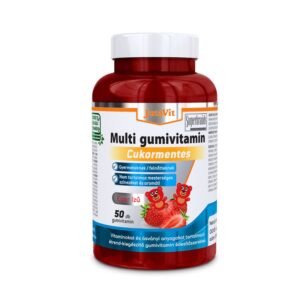 Multi gumivitamin cukormentes eper ízű 50 db
